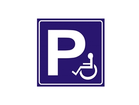 Engelli Araç Park Yeri Levhası Normal Performans 60 cm