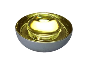 19 mm Temperli Cam Yol Butonu (Sarı)