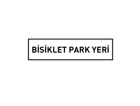 Bisiklet Park Yeri Levhası Normal Performans 60x20cm