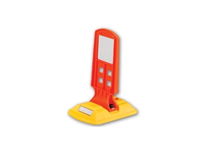 Uyarı Levhalı Şerit Ayırma Butonu 26x16x28 cm