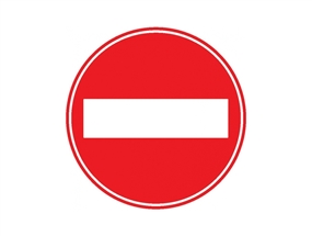 Girişi Olmayan Yol Levhası Yüksek Performans 60 cm