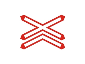 Kontrolsüz Demir Yolu Geçidi Levhası (En Az 2 Hat)-Yüksek Performans 30x100 cm