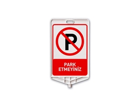 Park Edilmez Dikdörtgen Levha Çift Taraf Baskı