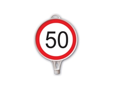 Azami Hız 50 km Yuvarlak Levha Çift Taraf Baskı