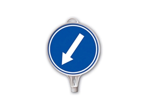 Soldan Gidiniz Yuvarlak Levha Çift Taraf Baskı