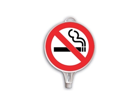 Sigara İçilmez Yuvarlak Levha Çift Taraf Baskı