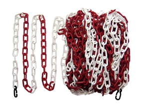 Pls.Zincir 25 m Kırmızı - Beyaz
