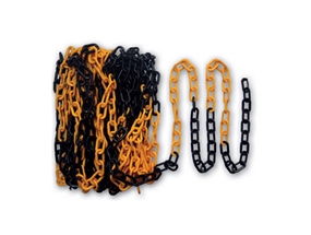 Plastik Zincir Sarı-Siyah 25 mt