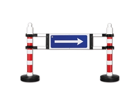 Dubalı Uyarı Levhalı Bariyer 1800x1200 mm