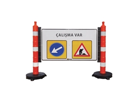 Dubalı Uyarı Levhalı Bariyer