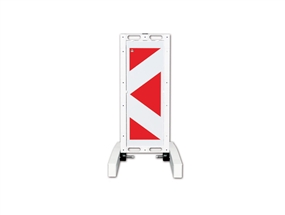 Katlanır Uyarı Levhalı Bariyer 420x1100 mm