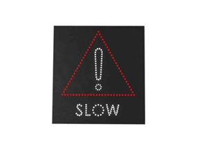 60 x 60 cm LED'li Elektrikli Dikkat-Yavaş Levhası