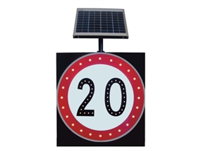 Güneş Enerjili Azami Hız Sınırlaması Levhası