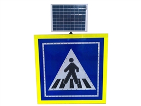 100 x 100 cm Güneş Enerjili LED'li Yaya Geçidi Levhası